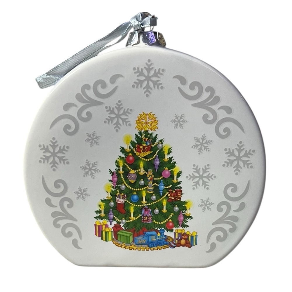 NIB - Temptations Handpainted Christmas Tree  Ornament with recipe